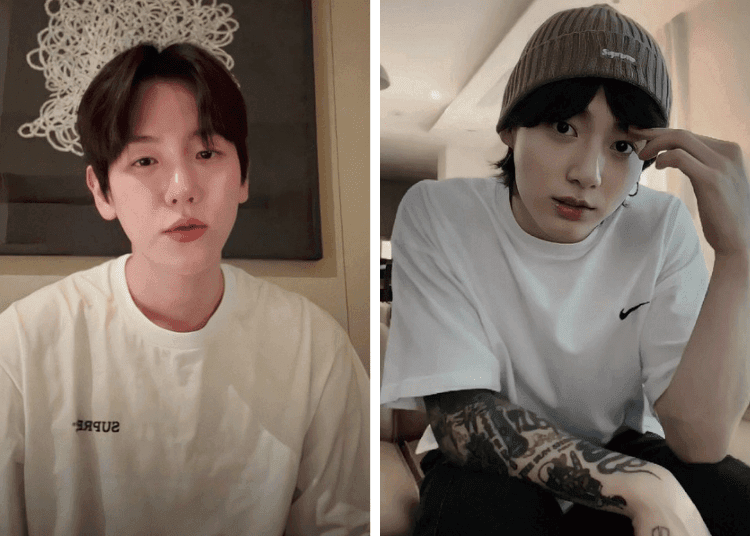 Baekhyun and Jungkook in Leaked HYBE Docs