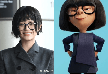 Hanni from NewJeans Looks Just Like Pixar's Edna Mode