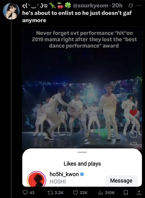 SEVENTEEN's Hoshi shade BTS’s performance at 2019 MAMA?