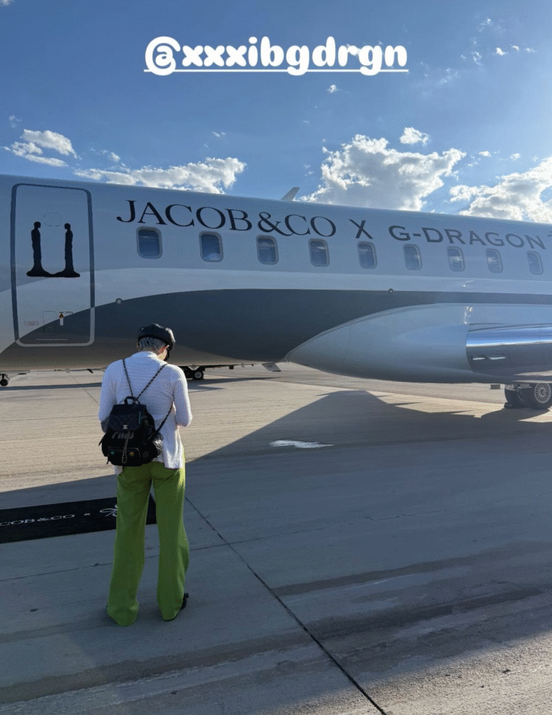 Knetizens React to G-Dragon’s Stunning Jacob & Co. Tour Plane