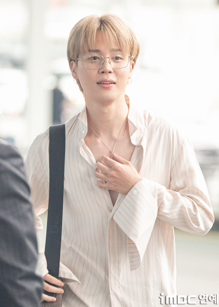 BTS’s Jimin Rocks Dior Look in Paris-Bound Airport Appearance