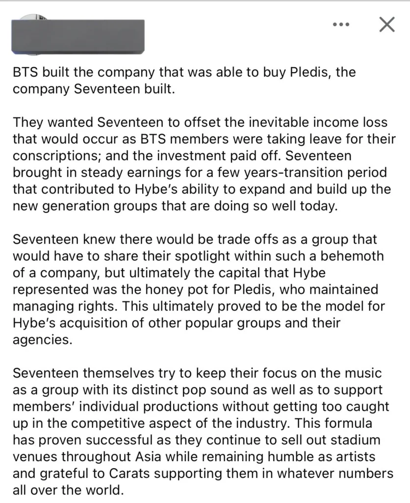 Vernon’s Mom Reveals Controversial Take on Seventeen & BTS’s Role in Hybe’s Success