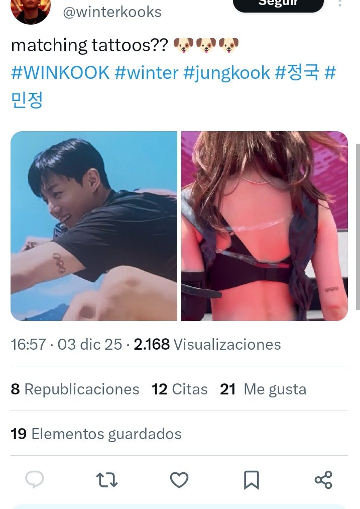 Did Jungkook And Winter Just Go Public? Matching Tattoo